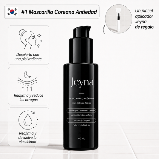 Mascarilla Coreana Antiedad con Colágeno y Cúrcuma